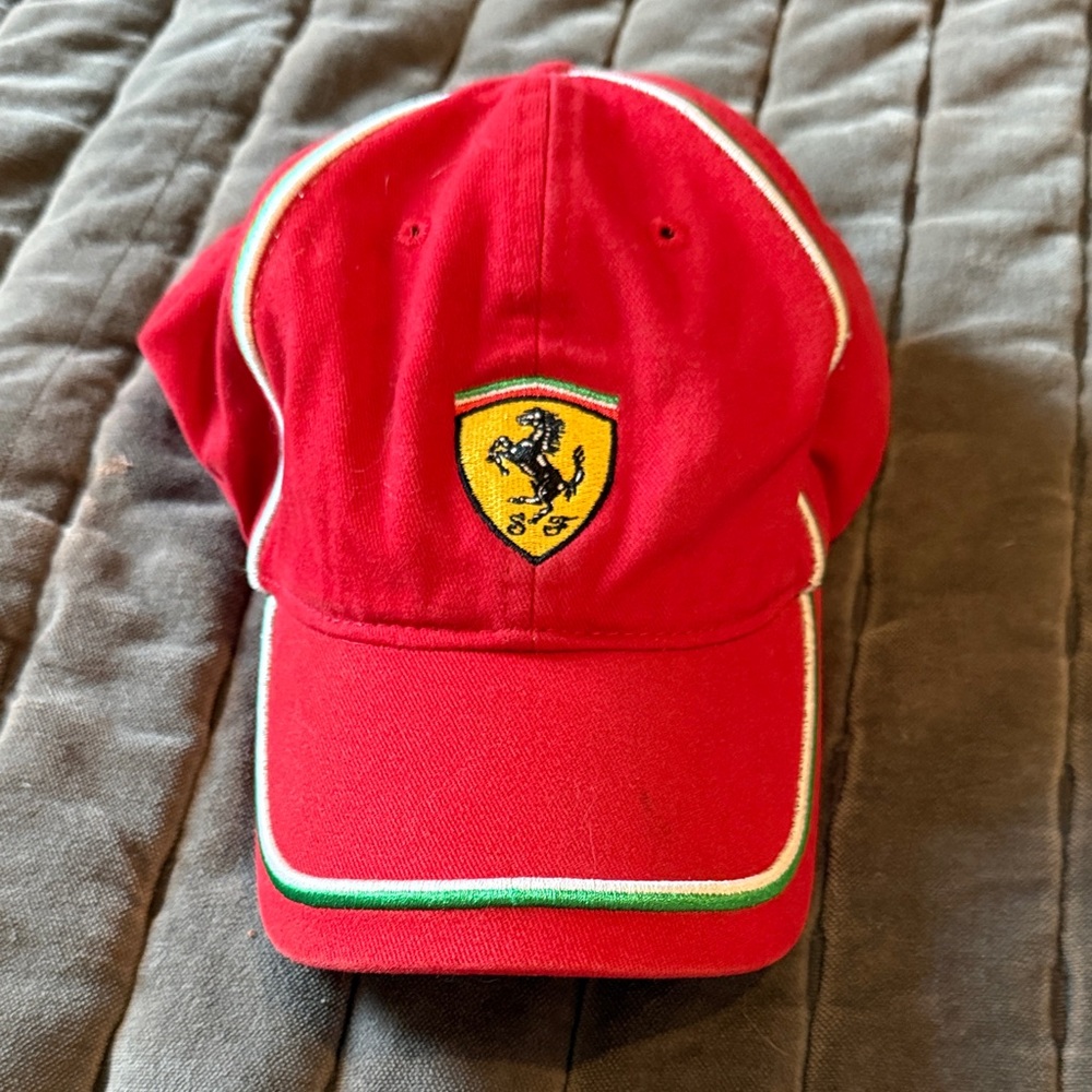 Ferrari Red Cap with Iconic Emblem